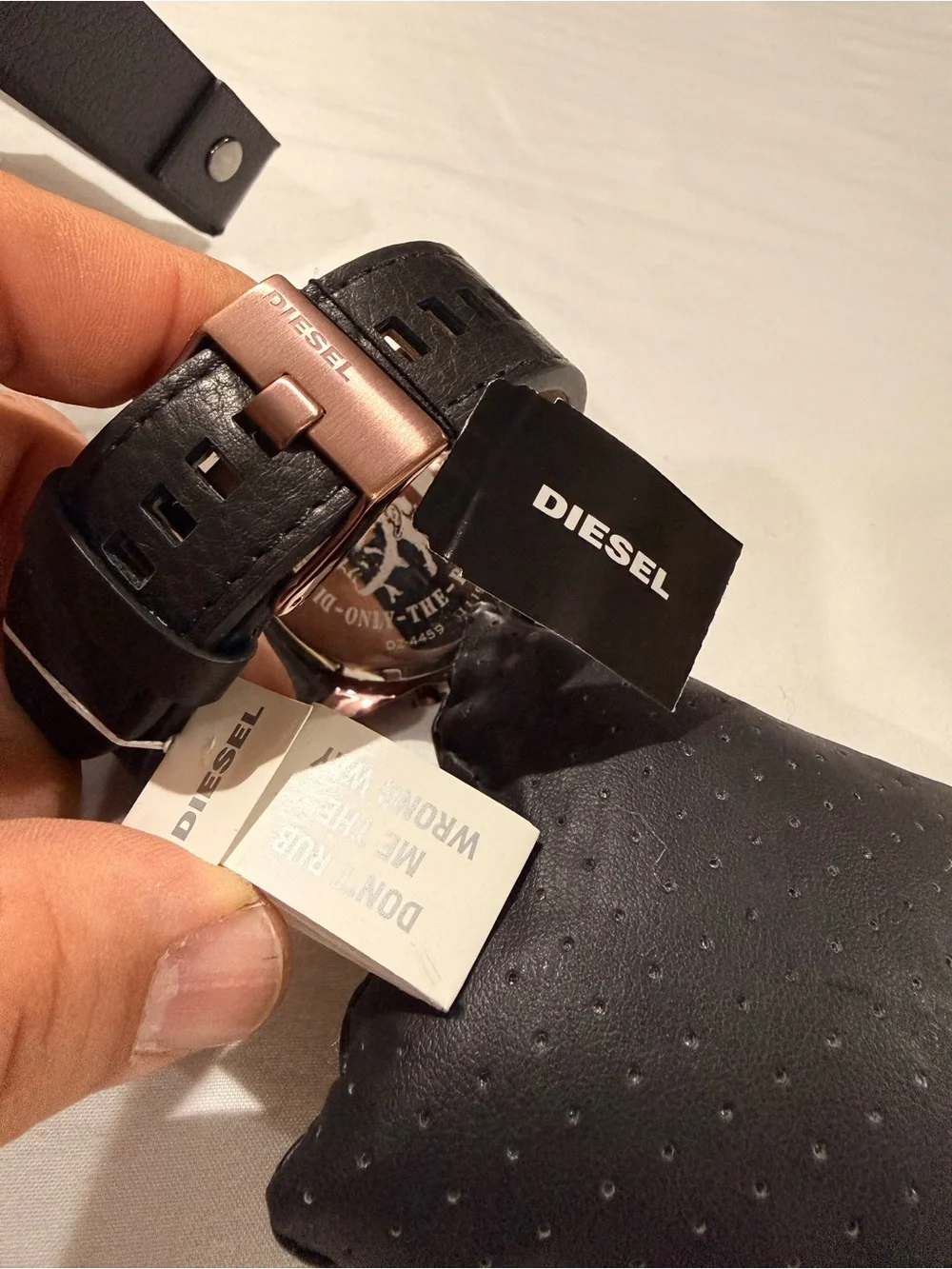 Diesel Black and Rose Gold Men's Chronograph Watch